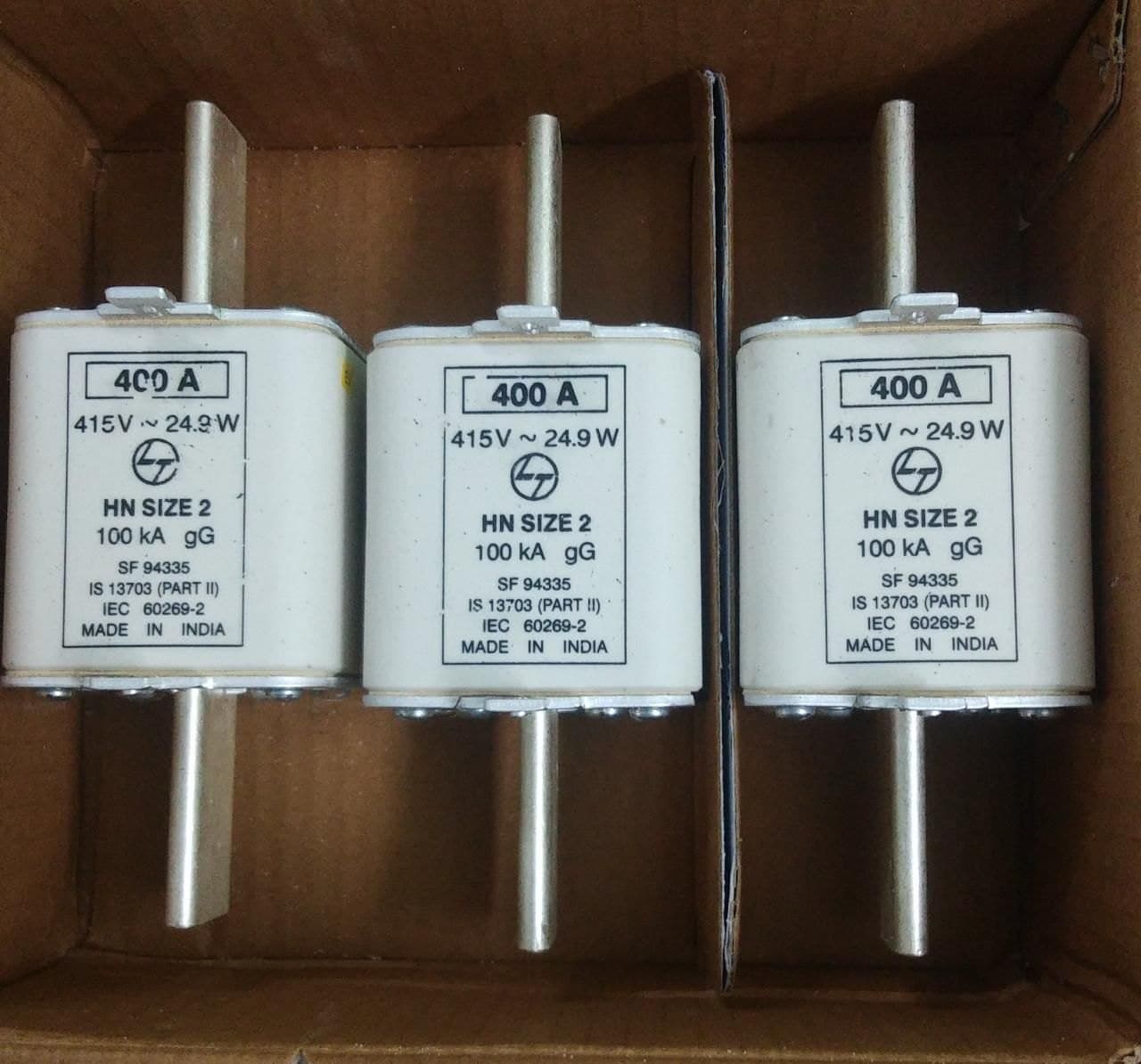 Feeder pillar fuse 400 amps