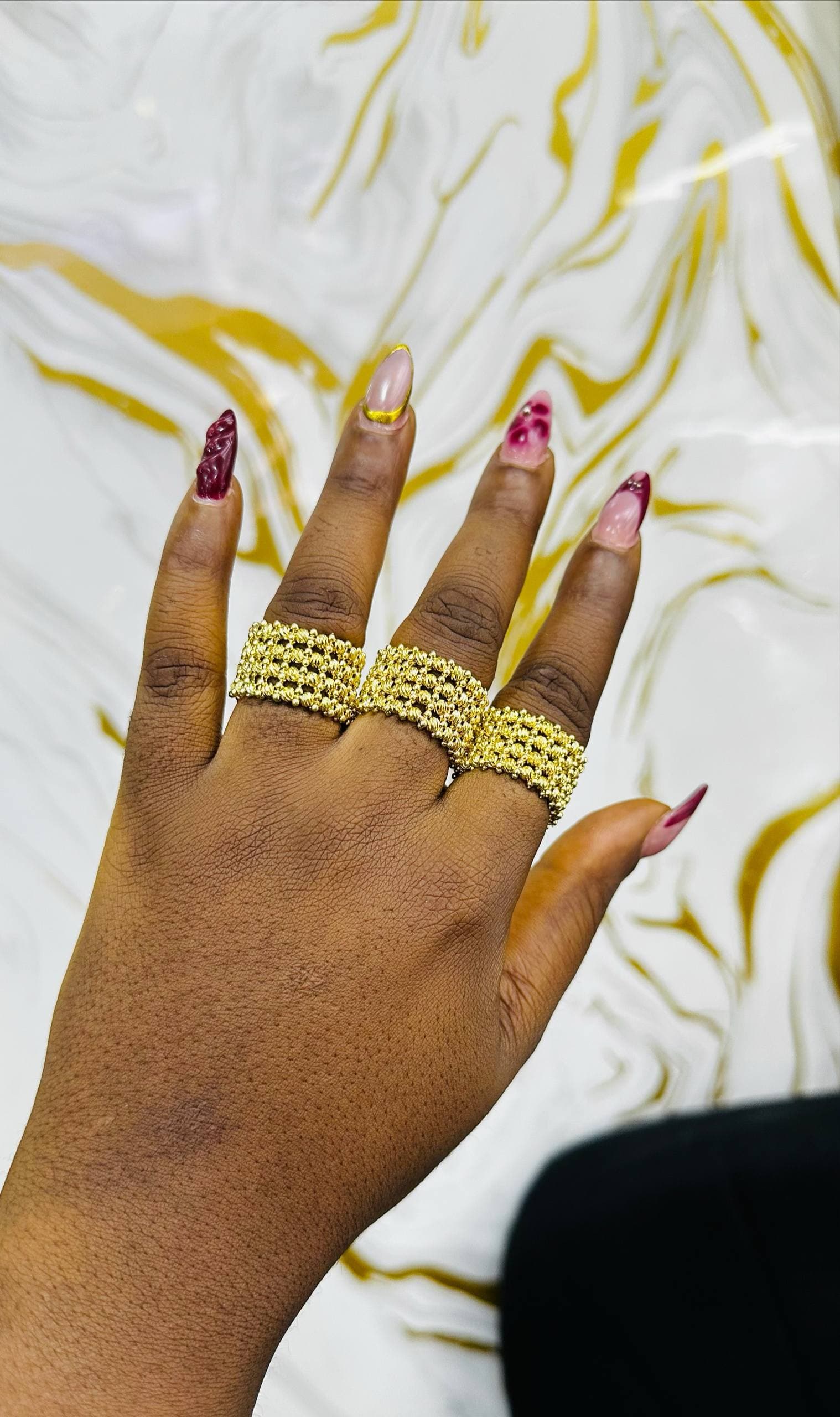 Diamond cut ring